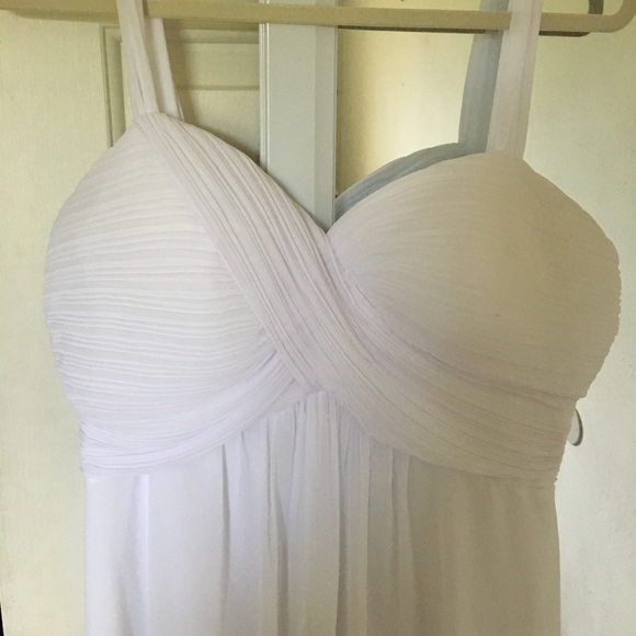 White Prom/Formal Dress. Fits like size 12/13. - Picture 2 of 2